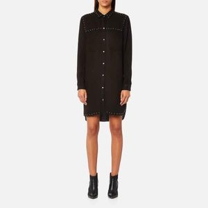 Rails Bowie Studded Shirt Dress in Black